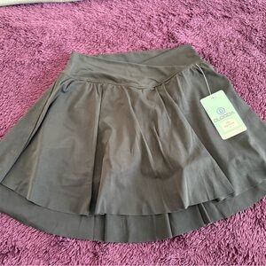 Black Pleated Skort